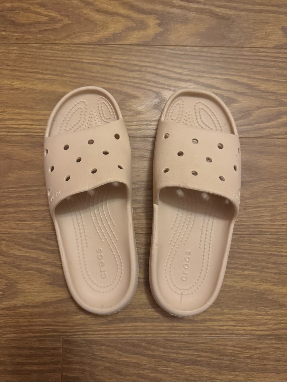 CROCS Slide Sandals in Cream Color
